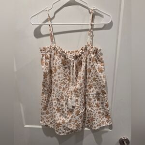 Petal & Pup Floral Print Women's Tank Top